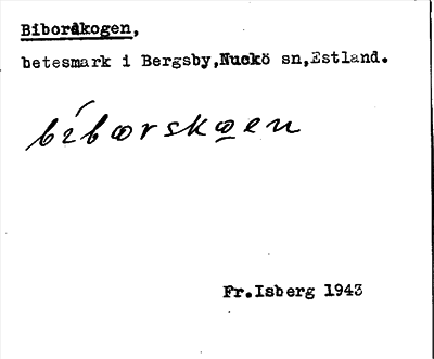 Bild på arkivkortet för arkivposten Biborskogen