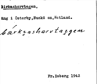 Bild på arkivkortet för arkivposten Birkashorvtegen