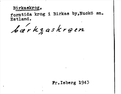Bild på arkivkortet för arkivposten Birkaskrog