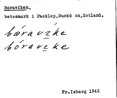 Bild på arkivkortet för arkivposten Boraviken