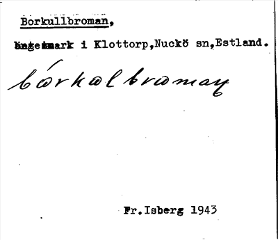 Bild på arkivkortet för arkivposten Borkullbroman