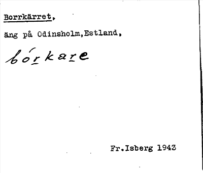 Bild på arkivkortet för arkivposten Borrkärret
