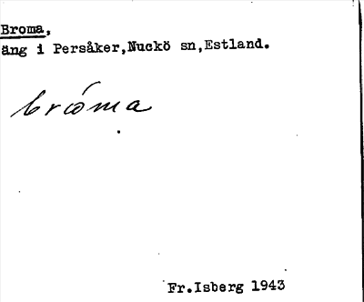 Bild på arkivkortet för arkivposten Broma