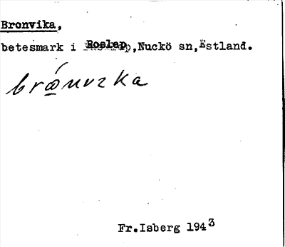 Bild på arkivkortet för arkivposten Bronvika