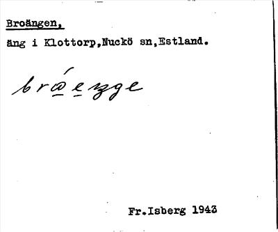 Bild på arkivkortet för arkivposten Broängen
