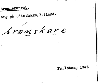 Bild på arkivkortet för arkivposten Brunnskärret