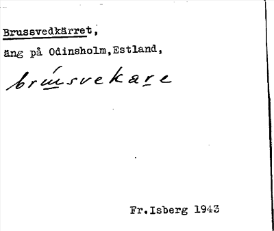 Bild på arkivkortet för arkivposten Brussvedkärret