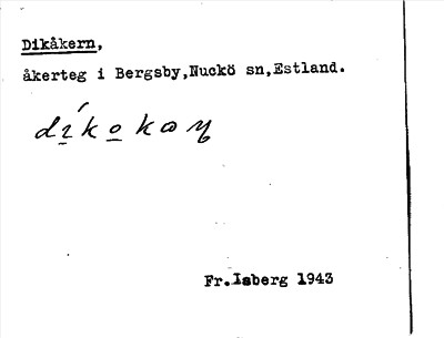 Bild på arkivkortet för arkivposten Dikåkern