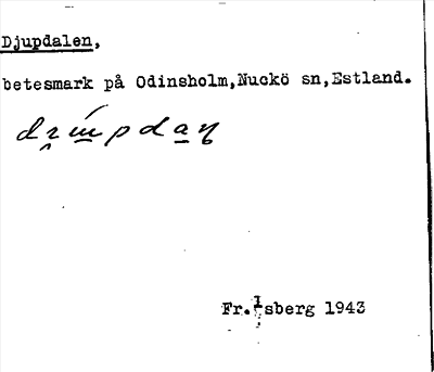 Bild på arkivkortet för arkivposten Djupdalen