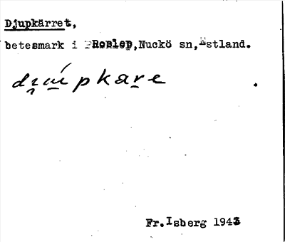 Bild på arkivkortet för arkivposten Djupkärret