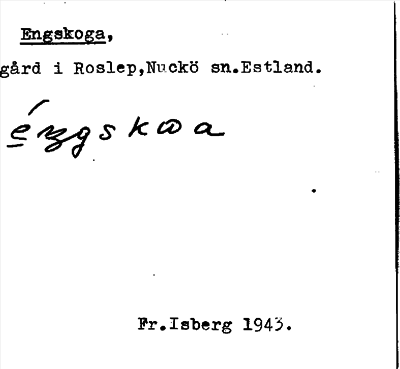 Bild på arkivkortet för arkivposten Engskoga