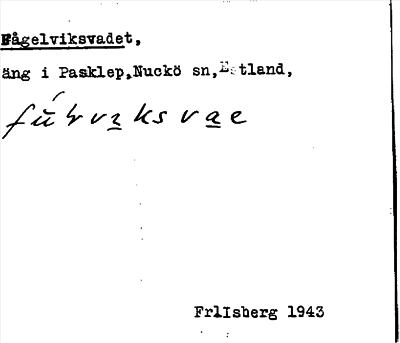 Bild på arkivkortet för arkivposten Fågelviksvadet