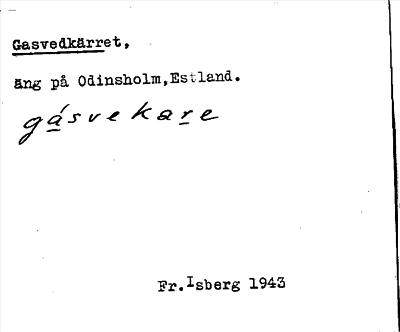 Bild på arkivkortet för arkivposten Gasvedkärret