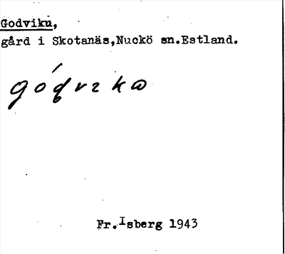 Bild på arkivkortet för arkivposten Godviku