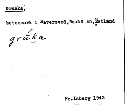 Bild på arkivkortet för arkivposten Grucka