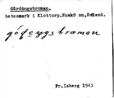 Bild på arkivkortet för arkivposten Gårdängsbroman