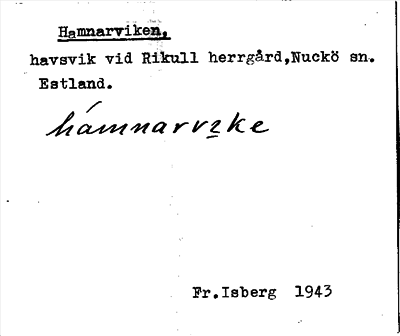 Bild på arkivkortet för arkivposten Hamnarviken