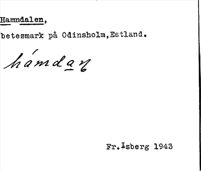 Bild på arkivkortet för arkivposten Hamndalen