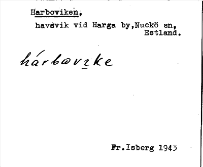 Bild på arkivkortet för arkivposten Harboviken