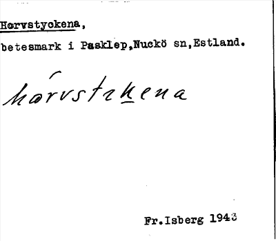 Bild på arkivkortet för arkivposten Horvstyckena