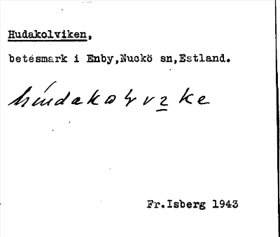 Bild på arkivkortet för arkivposten Hudakolviken