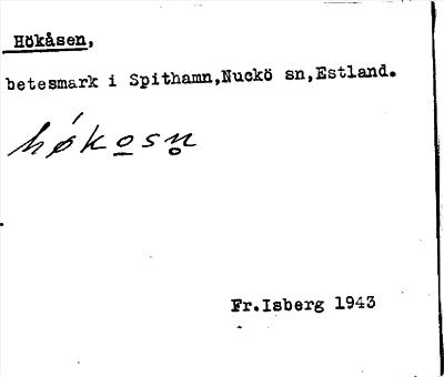 Bild på arkivkortet för arkivposten Hökåsen