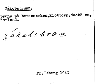 Bild på arkivkortet för arkivposten Jakobsbrunn