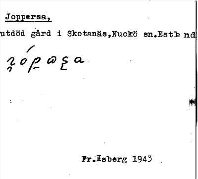Bild på arkivkortet för arkivposten Joppersa
