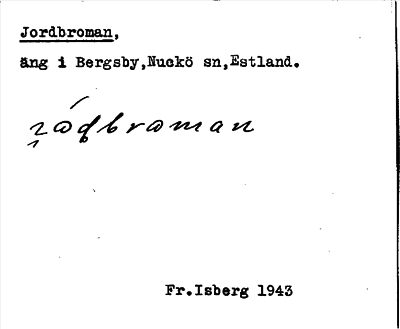 Bild på arkivkortet för arkivposten Jordbroman