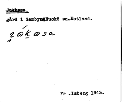 Bild på arkivkortet för arkivposten Juckesa