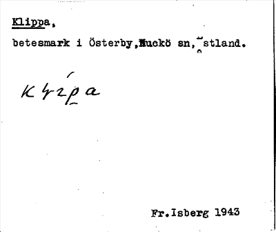 Bild på arkivkortet för arkivposten Klippa