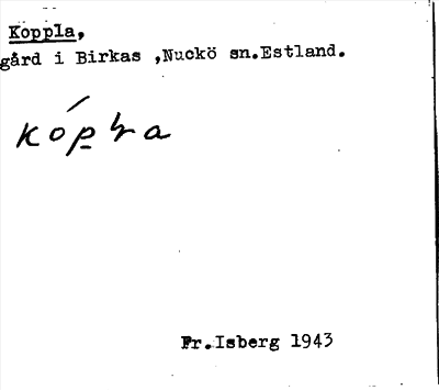 Bild på arkivkortet för arkivposten Koppla