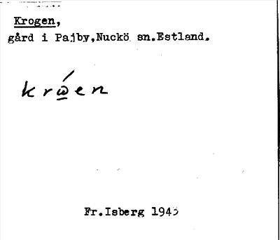 Bild på arkivkortet för arkivposten Krogen