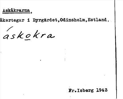Bild på arkivkortet för arkivposten Askåkrarna