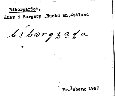 Bild på arkivkortet för arkivposten Biborgärdet