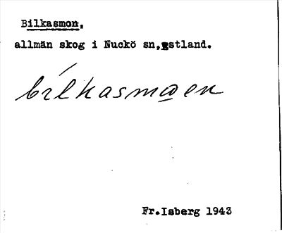 Bild på arkivkortet för arkivposten Bilkasmon