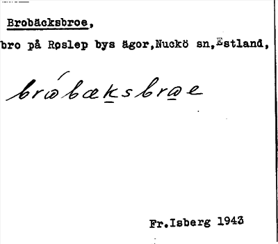Bild på arkivkortet för arkivposten Bobäcksbroe