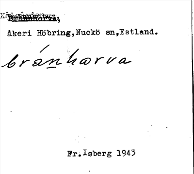 Bild på arkivkortet för arkivposten Brännhorva