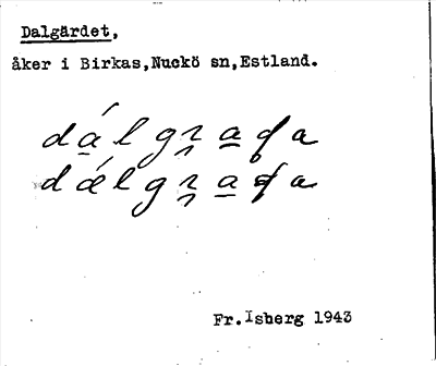 Bild på arkivkortet för arkivposten Dalgärdet