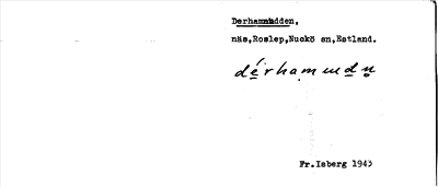 Bild på arkivkortet för arkivposten Derhamnudden