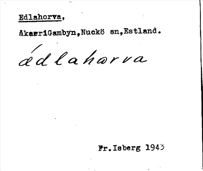 Bild på arkivkortet för arkivposten Edlahorva