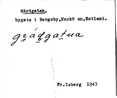 Bild på arkivkortet för arkivposten Gärdgatan