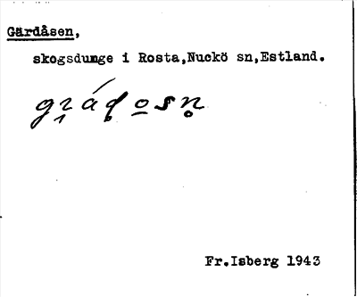 Bild på arkivkortet för arkivposten Gärdåsen