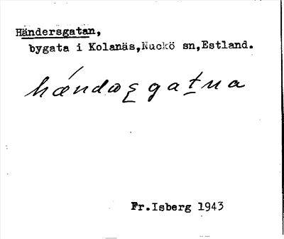 Bild på arkivkortet för arkivposten Händersgatan