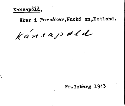 Bild på arkivkortet för arkivposten Kansapõld