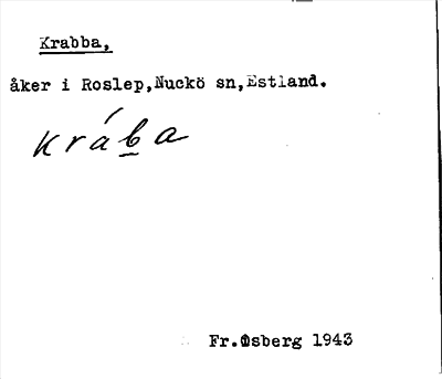 Bild på arkivkortet för arkivposten Krabba