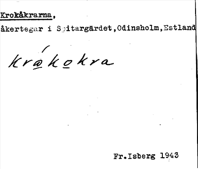 Bild på arkivkortet för arkivposten Krokåkrarna