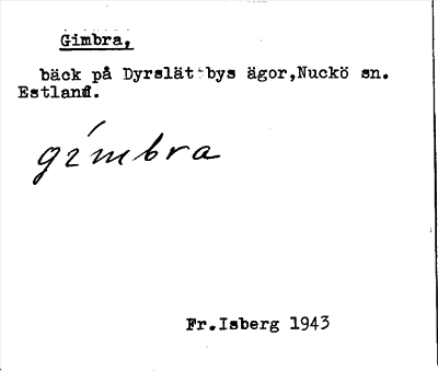 Bild på arkivkortet för arkivposten Gimbra