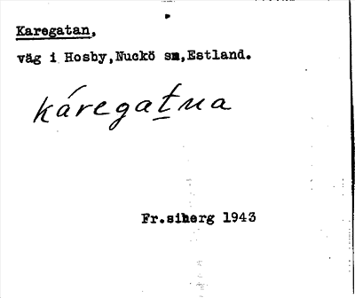 Bild på arkivkortet för arkivposten Karegatan