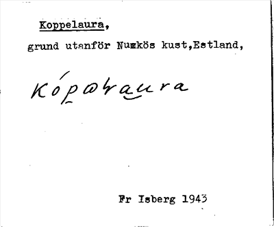 Bild på arkivkortet för arkivposten Koppelaura